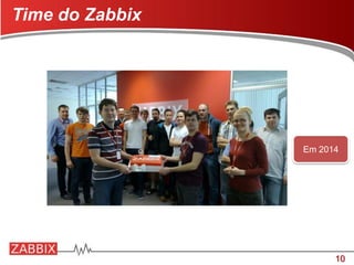 10
Em 2014
Time do Zabbix
 