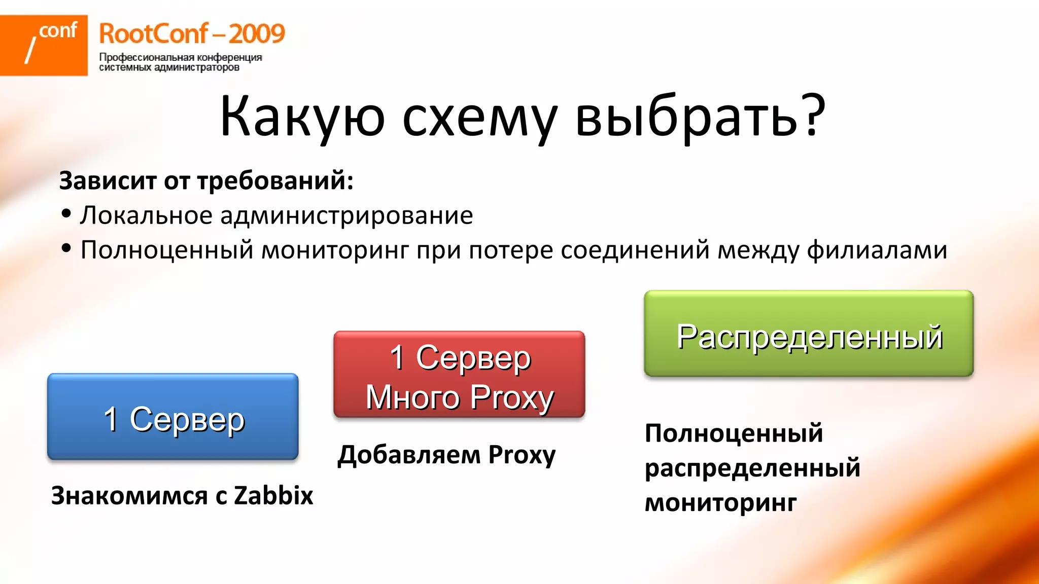 владышев Zabbix Rootconf2009
