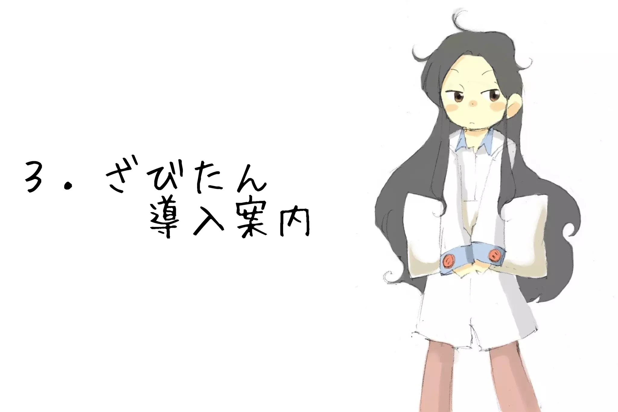 ３．ざびたん
　　　導入案内
 