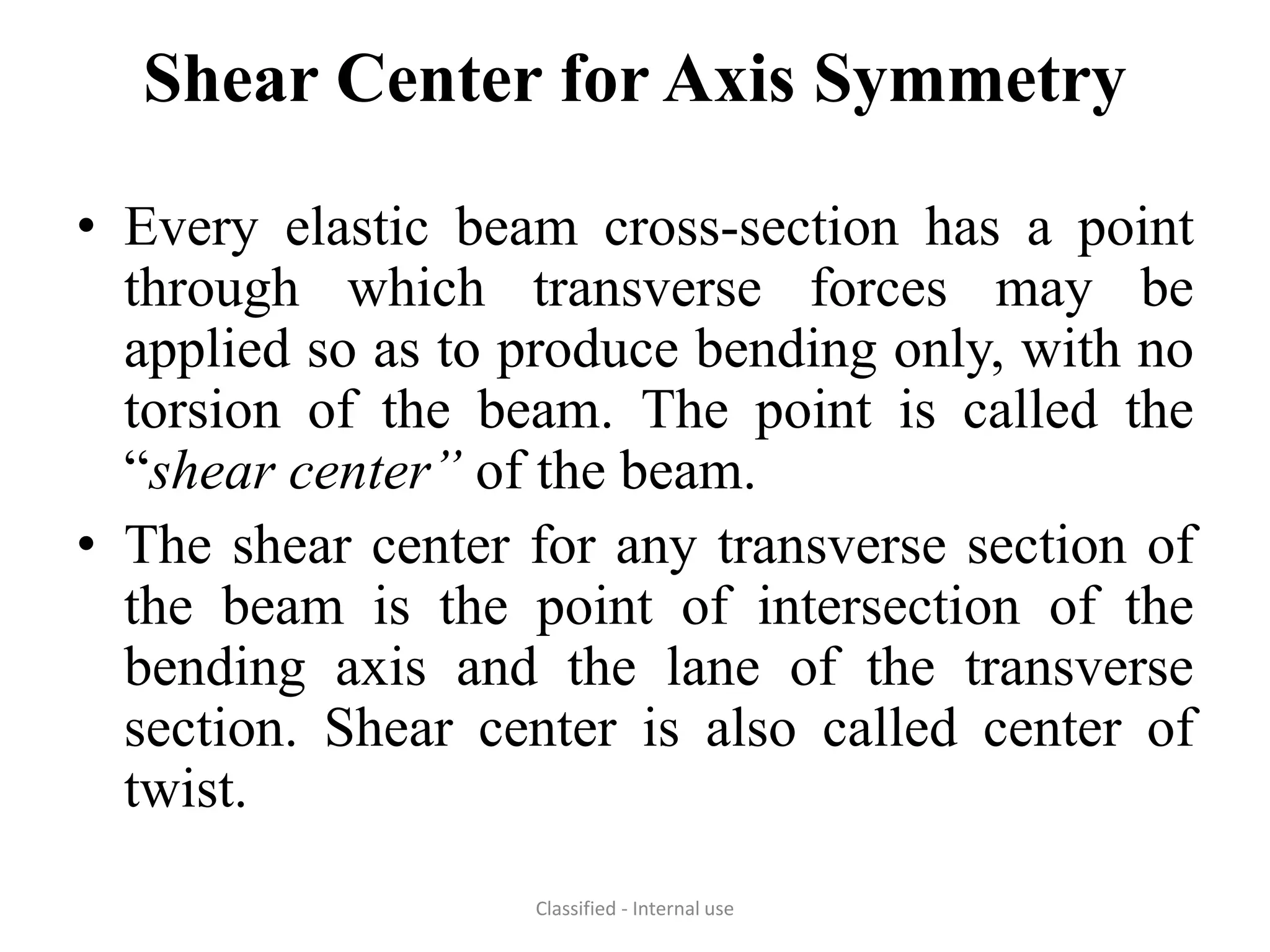 shear centre | PPTX