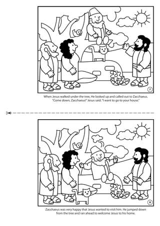 Zacchaeus Coloring Page Printable