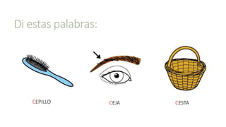 Di estas palabras:
CEPILLO CESTACEJA
 