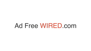 Ad Free WIRED.com
