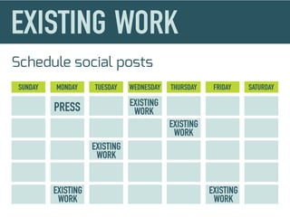 Schedule social posts
 