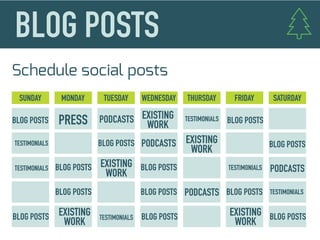 Schedule social posts
 