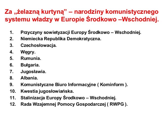 Za „żelazną kurtyną
