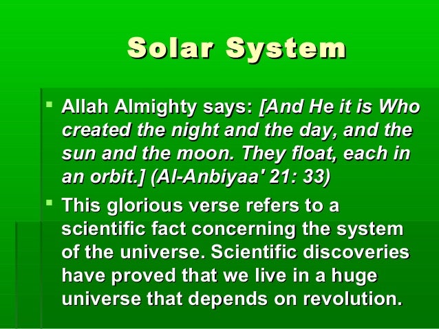 Quran And Modern Science