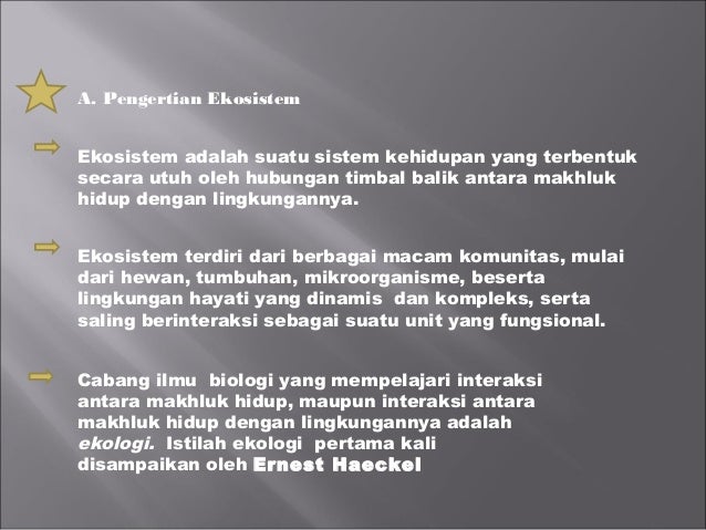 Cabang Ilmu Biologi Yang Khusus Mempelajari Interaksi Dalam Ekosistem