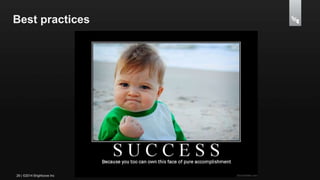 Best practices 
29 | ©2014 Brightcove Inc 
 