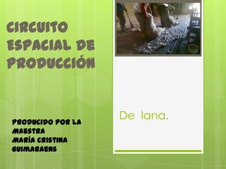 Circuito
Espacial de
Producción


Producido por la
                   De lana.
Maestra
María Cristina
Guimaraens
 