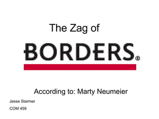 The Zag of According to: Marty Neumeier Jesse Starmer COM 459 