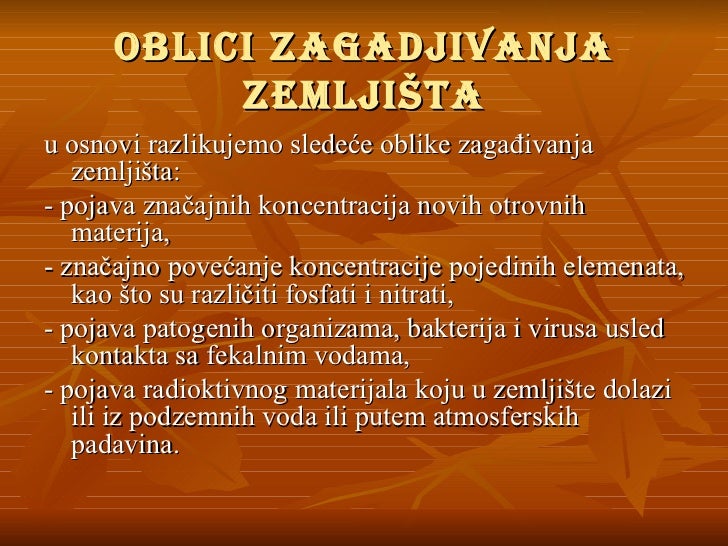 Zagadjenje zemljista