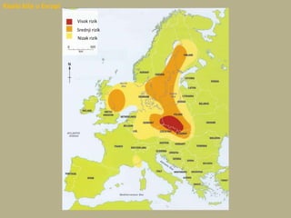 Kisele kiše u Evropi
Visok rizik
Srednji rizik
Nizak rizik
 