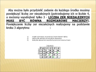 Zagadnienie przydziału - algorytm węgierski, matematyka