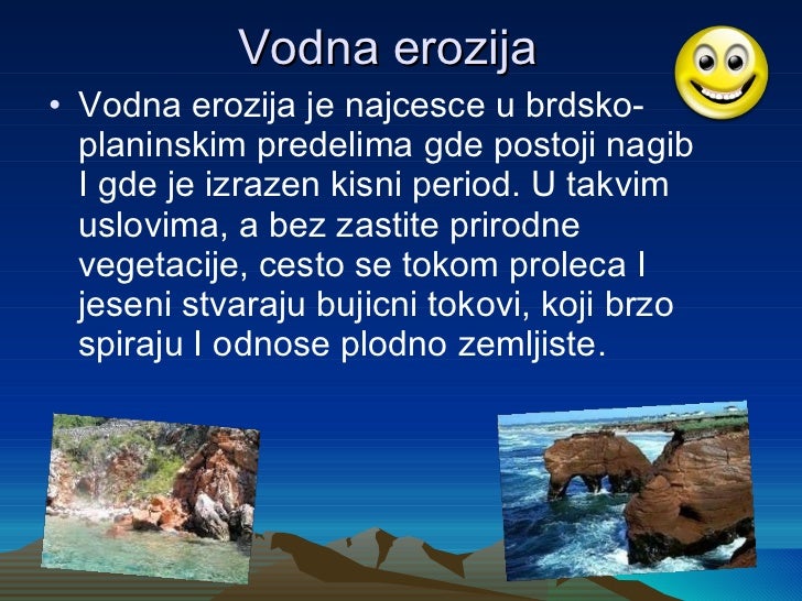Zagađivanje i erozija zemljišta rnjak i bolić