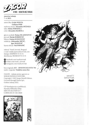 Strip Zagor VC 185 - Osveta Bez Kraja.pdf