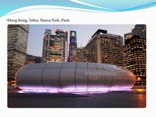 •Hong Kong, Tokio, Nueva York, París
 