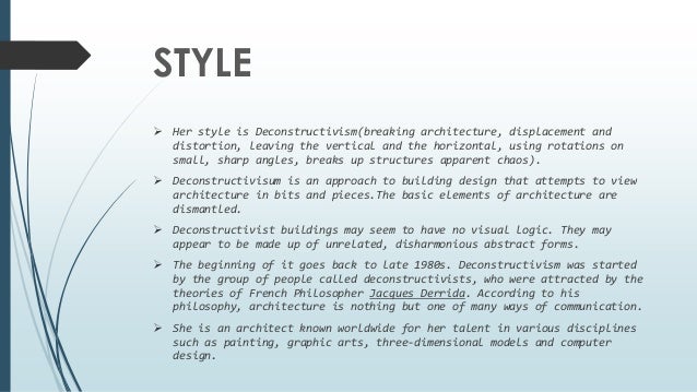 Zaha Hadid Philosophy zaha hadid Zaha Hadid Philosophy zaha hadid