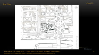 A PRESENTATION ON ARCHITECT “ZAHA HADID” BY DEEPAK KUMAR & AHMAD FARAZ 52
Cont’d…
Site Plan
Site Layout
REFERENCE: HTTP://WWW.ZAHA-HADID.COM/ARCHITECTURE/GUANGZHOU-OPERA-HOUSE-13/
 