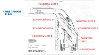 • FIRST FLOOR
PLAN
EXHIBITION SUITE 2
EXHIBITION SUITE 2
EXHIBITION SUITE 3
EXHIBITION SUITE 3
EXHIBITION SUITE 4
EXHIBITION SUITE 4
EXHIBITION
HALL
AUDITORIUM
 