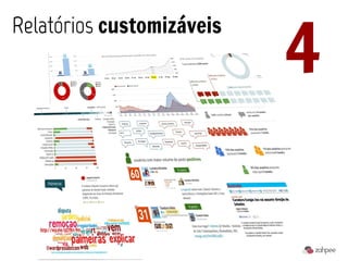 4
Relatórios customizáveis
 