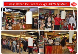 Turkish Kebap Ice Cream 25 kgs SHOW @ Malls
 