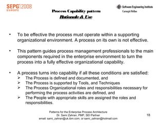 Patterns for the Enterprise Process Architecture | PPT