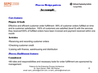 Patterns for the Enterprise Process Architecture | PPT