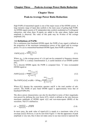 An Overview : Peak to Average Power Ratio (PAPR) in OFDM system using ...