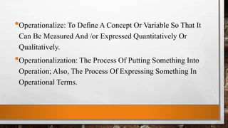 Operational Variables | PPTX
