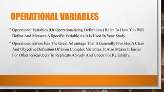 Operational Variables | PPTX