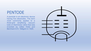 Penthode VACCUM TUBE and its work of computer /// | PDF