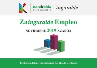 NOVIEMBRE 2019 AZAROA
Evolución del mercado laboral: Barakaldo y entorno
 