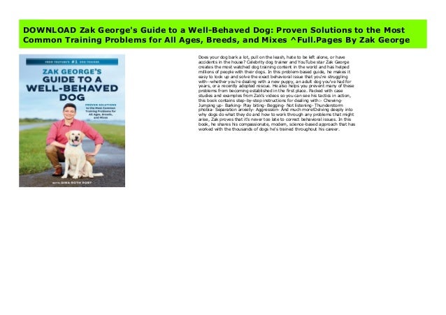 dog training videos zak george