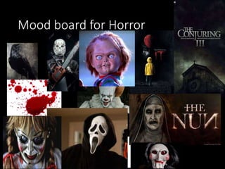 Mood board for Horror
 