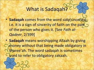 Zakah and sadaqa | PPT