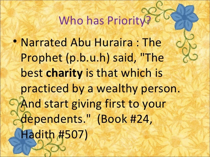 Zakah and sadaqa