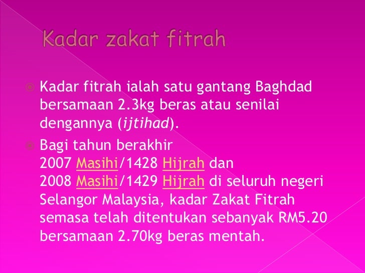 Zakat Selangor Fitrah 2019 - Umpama l