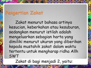 PAI BAB Zakat kelas 8