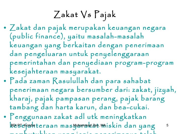 Zakat Dan Pajak