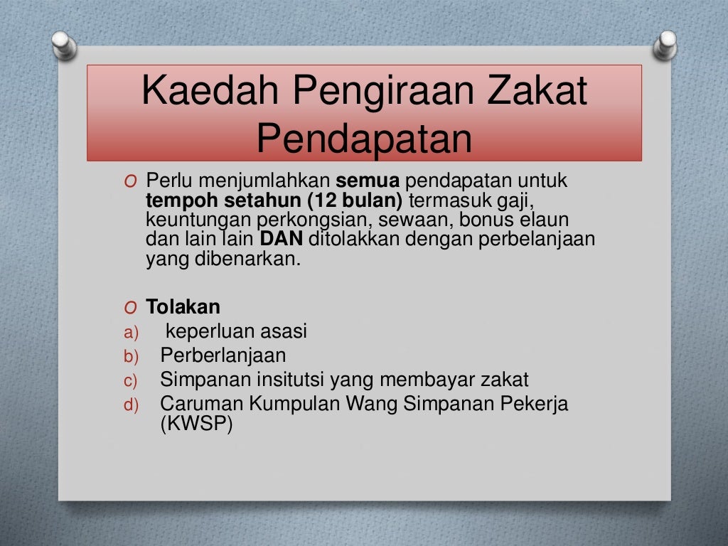 Zakat & Cara Pengiraan Zakat