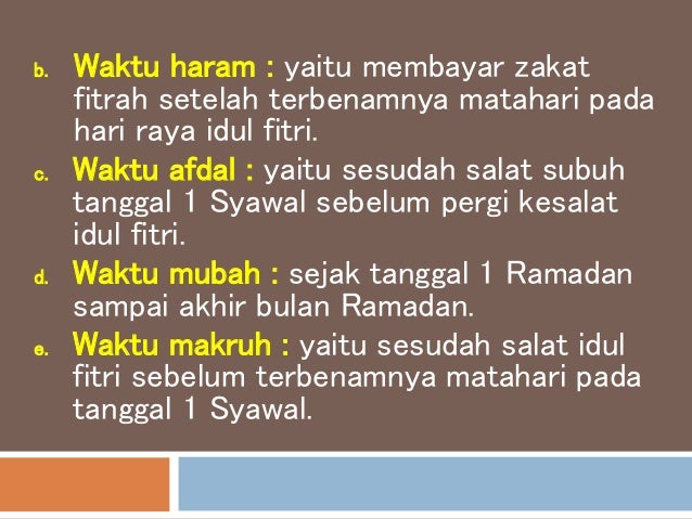 Zakat Fitrah No 1