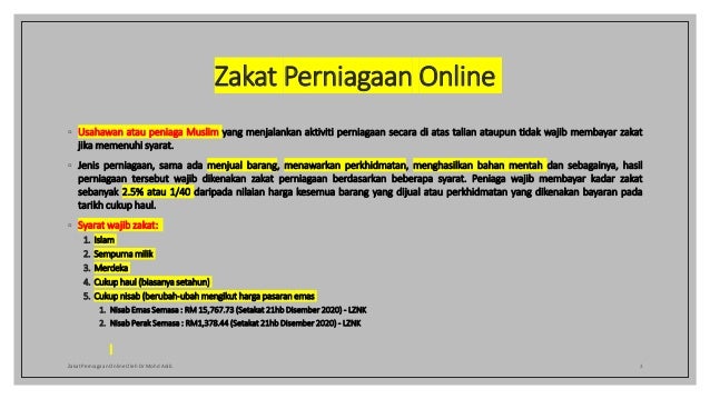 Forum Zakat Perniagaan Online