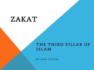 ZAKAT


    THE THIRD PILLAR OF
    ISLAM

    BY KARI SAVOIE
 