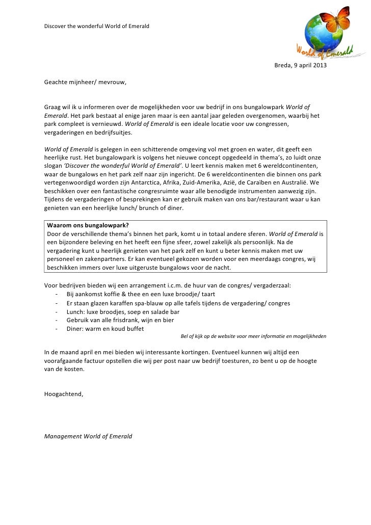 Zakelijke Brief