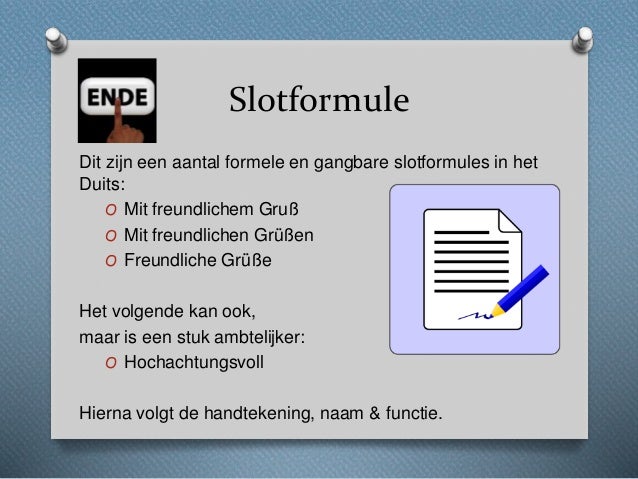 Zakelijk schrijven Duits