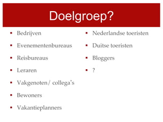 Doelgroep?
 