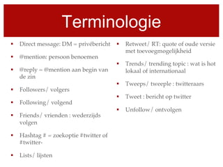 Terminologie
 