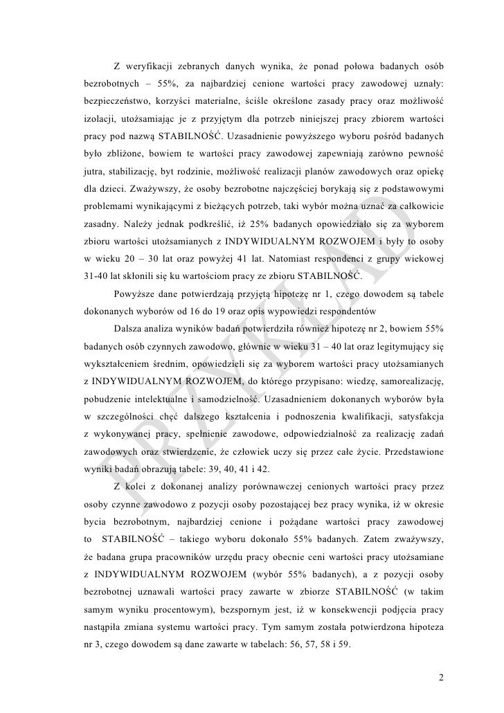 Zakończenie przykład