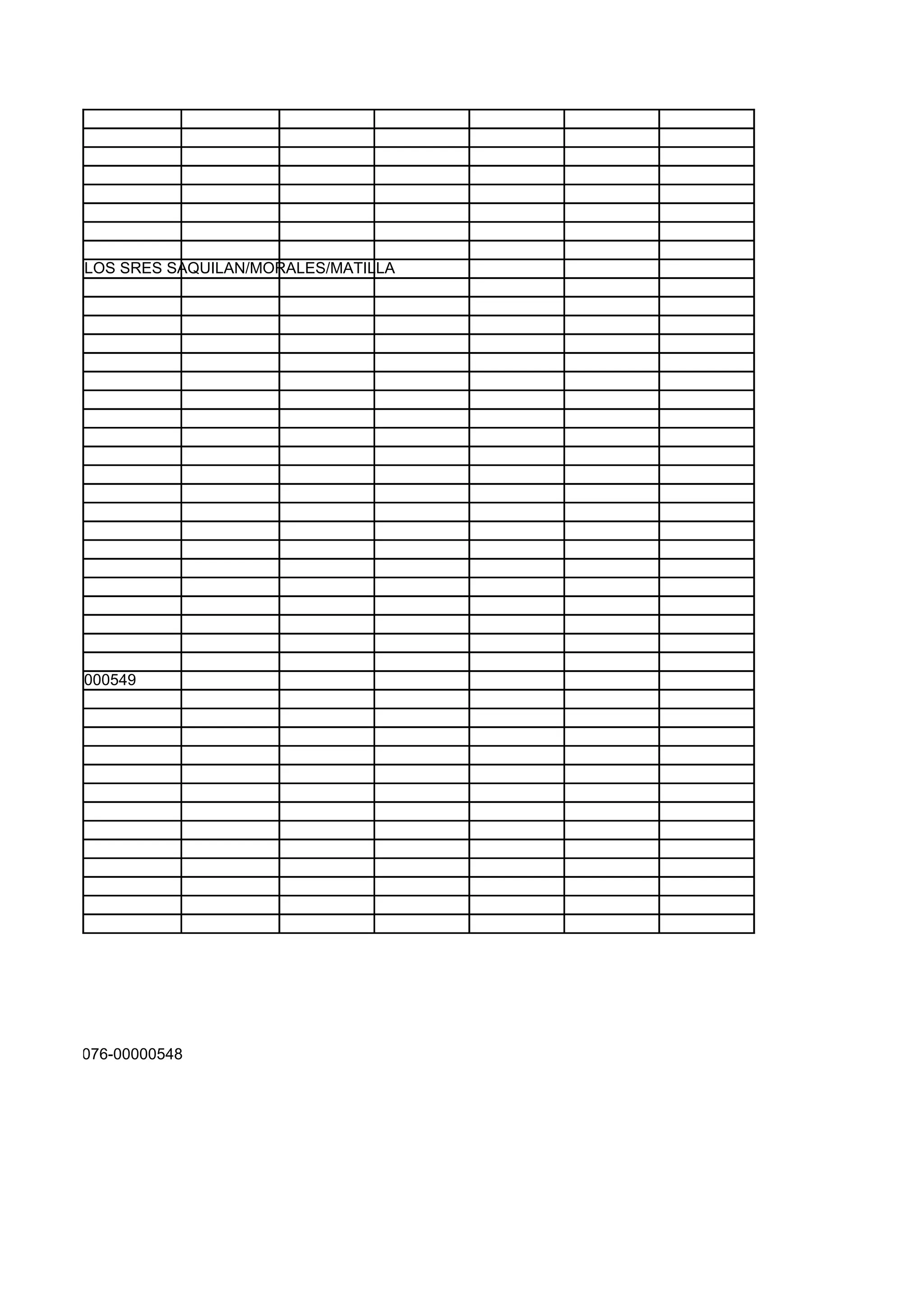 ETIRA CON LOS SRES SAQUILAN/MORALES/MATILLA




TO:0076_00000549




0 KG RTO:0076-00000548
 